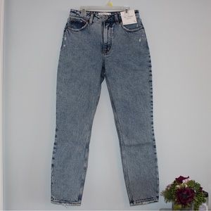 Abercrombie & Fitch Curve Love The Skinny High Rise Jeans Acid Wash 80s Sz 27